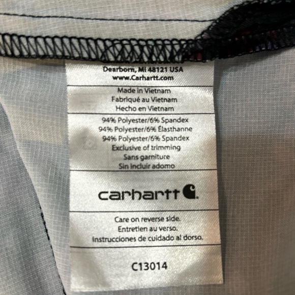 NWT Carhartt Force Women's Medical Scrub Top Size S Small Purple Black V-Neck - Picture 7 of 9